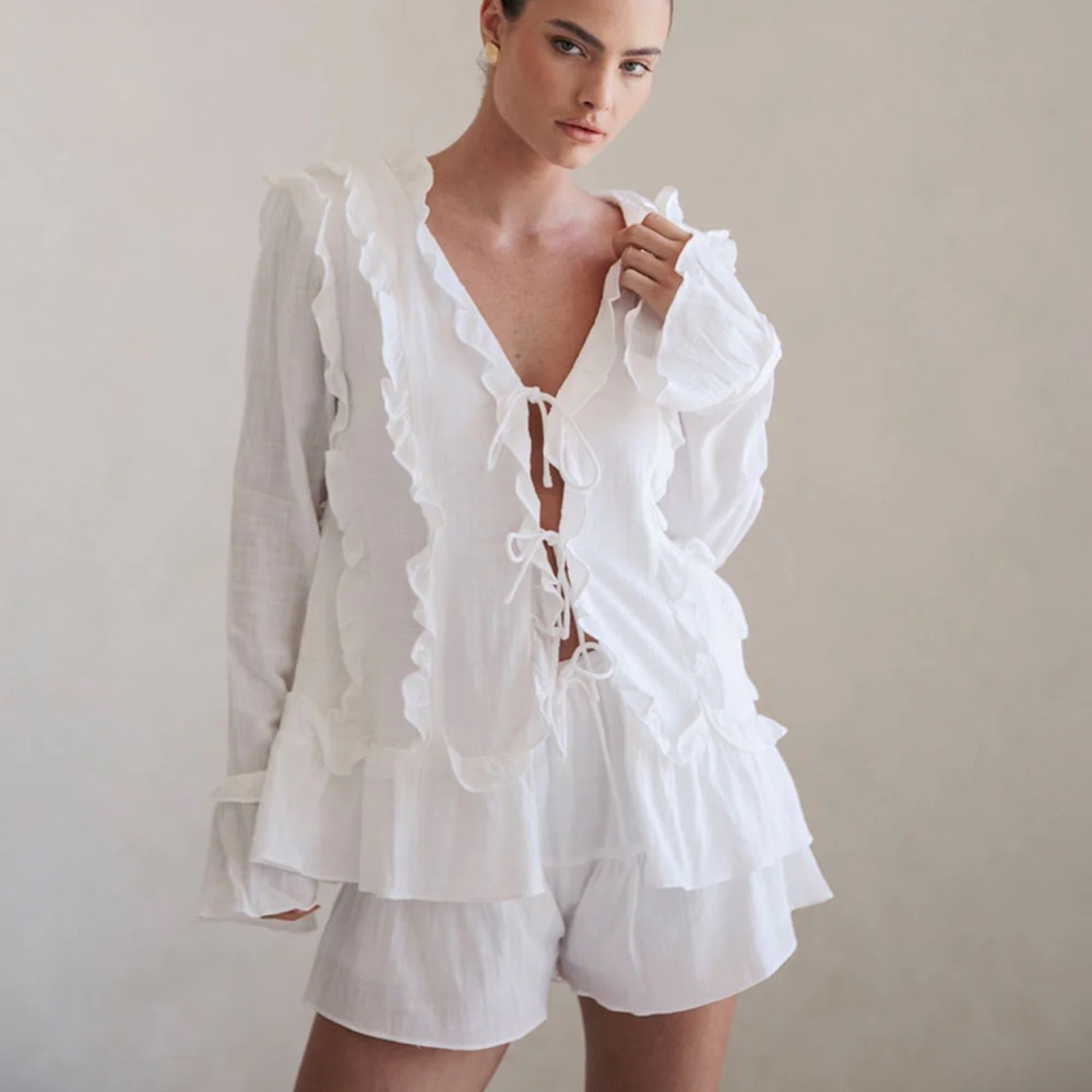 Sabo Skirt Lilli ruffle top